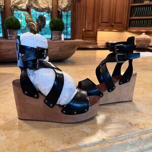 Ash Italia Strappy Wedge Heeled Sandals